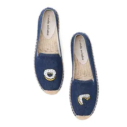 Espadrillas per donna 2022 ufficio carriera vendita mocassino Zapatillas Mujer labbra di paglia Cute mocassini Ballets Walking Slip-on Sole