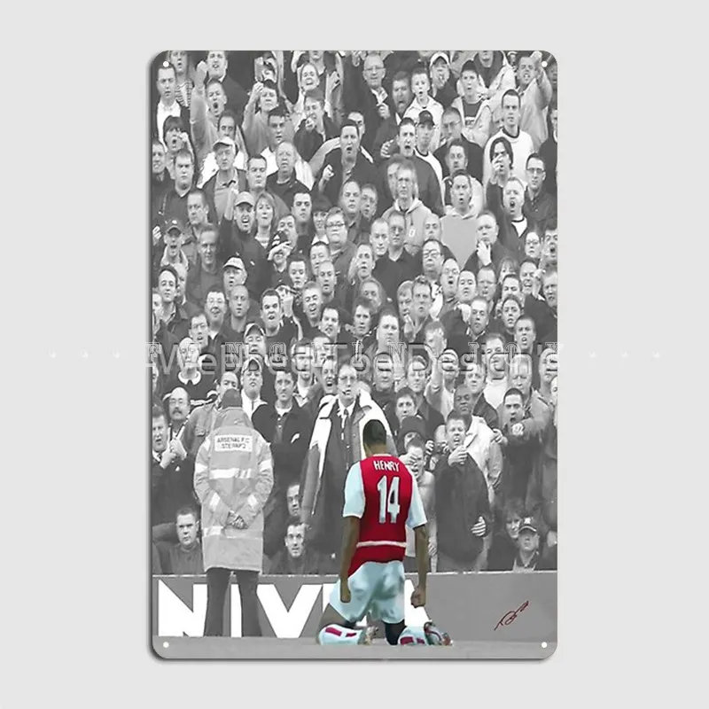 Legend Thierry Henry Metal Sign Club Home Living Room Vintage Wall Decor Tin Sign Poster