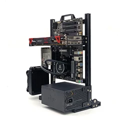 DIY Computer Chassis Bracket Open Motherboard Case Rack ATX Vertical Horizontal PC Game Chassis Rack Water-Cooled PC Test Bench