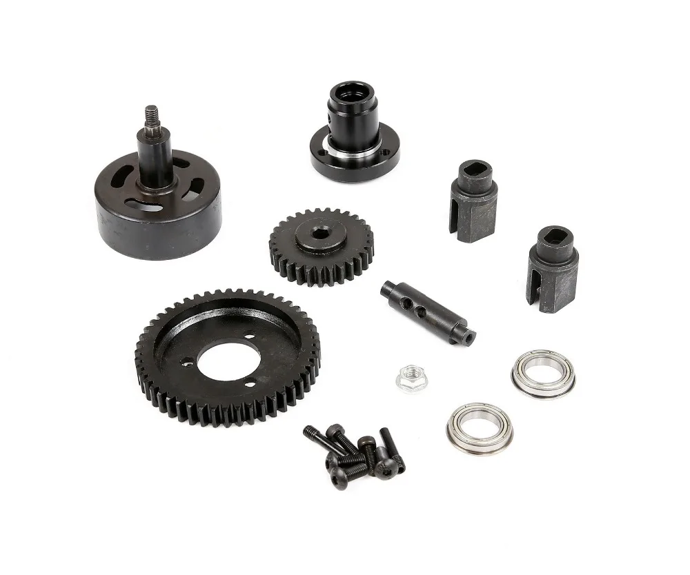 Kim Loại Siêu Tốc Độ 29T 48T Gear Bộ Whit 1 Bộ Lục Giác Chuông Ly HợP Cho 1/5 Losi 5ive-t rofun Rovan LT KM X2 Rc Xe Đồ Chơi Phần