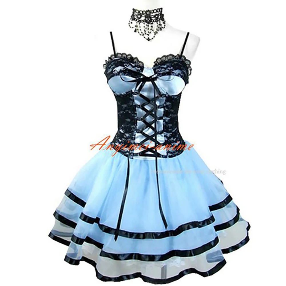 

fondcosplay Gothic Lolita Punk Sweet Fashion Blue Ballet organza Dress Cosplay Costume CD/TV[CK1293]