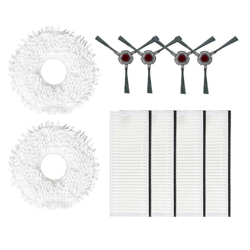 ตัวกรอง HEPA สำหรับ ECOVACS Deebot N9 + N9 Plus อุปกรณ์เสริมหุ่นยนต์เครื่องดูดฝุ่นด้านข้างแปรง Mop ผ้า Part