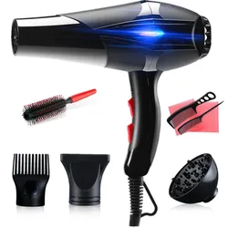 Profissional 3200w secador de cabelo barbeiro salão estilo ferramentas de ar quente e frio secador houshold secador de cabelo rápido secador elétrico