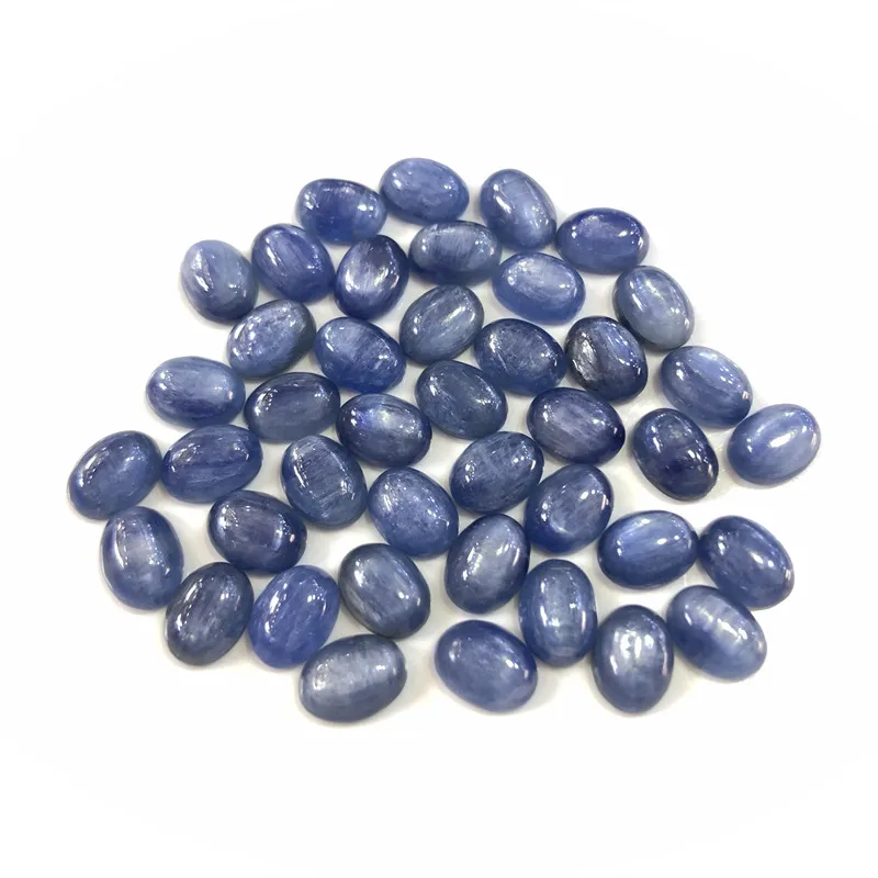 Wholesale Natural Kyanite Cabochon 6x8mm Oval Gemstone CABS Loose Precious For Fashion Jewelry Stone