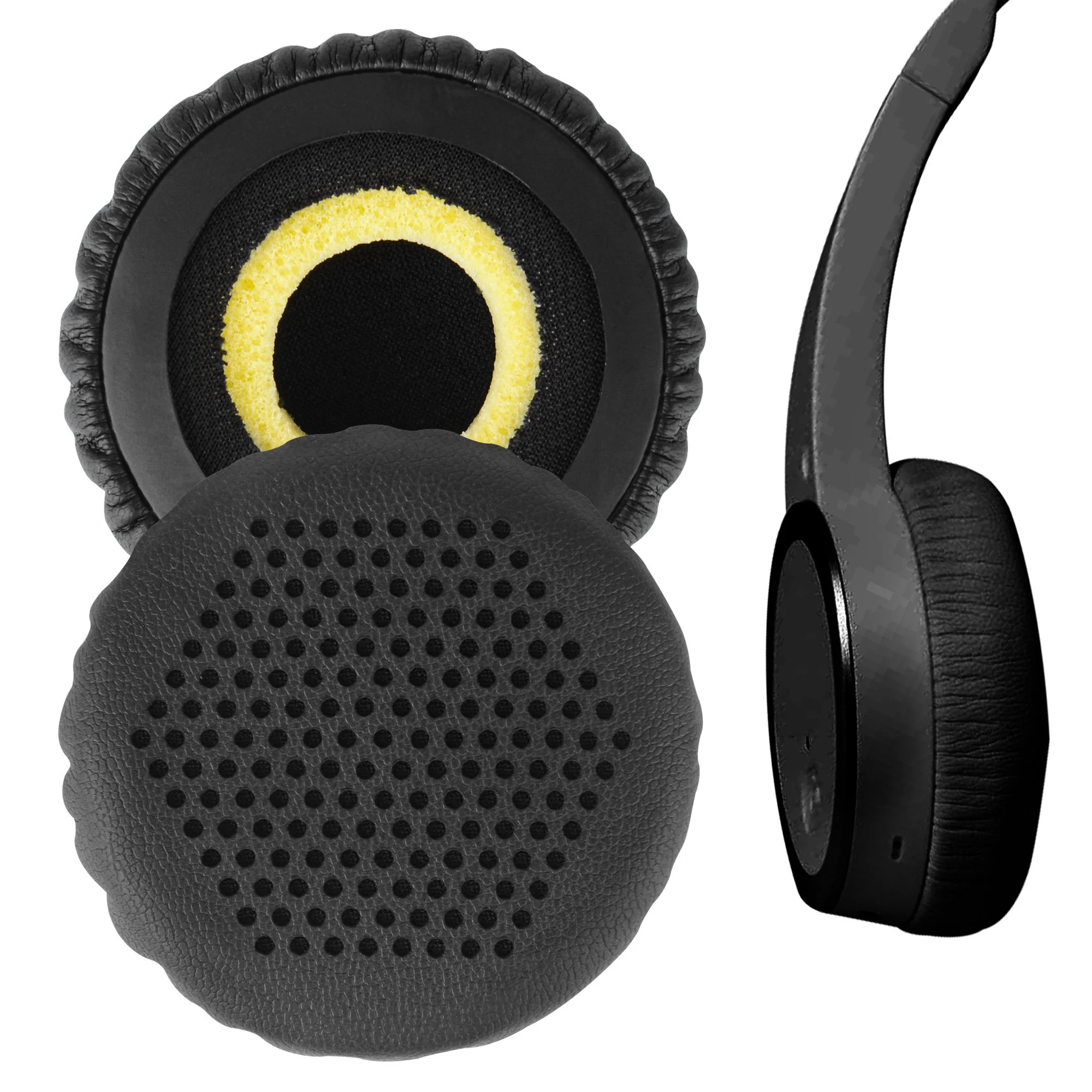 استبدال بو الجلود وسادات الأذن بطانة للأذن وسادة يفشل رغوة إصلاح أجزاء ل اديفير W570BT W670BT W675BT الإفراط في سماعات أذن