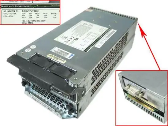 

ElanVital EVM-3504-10 Server Power Supply 350W PSU Intrend ES U12U-G4010