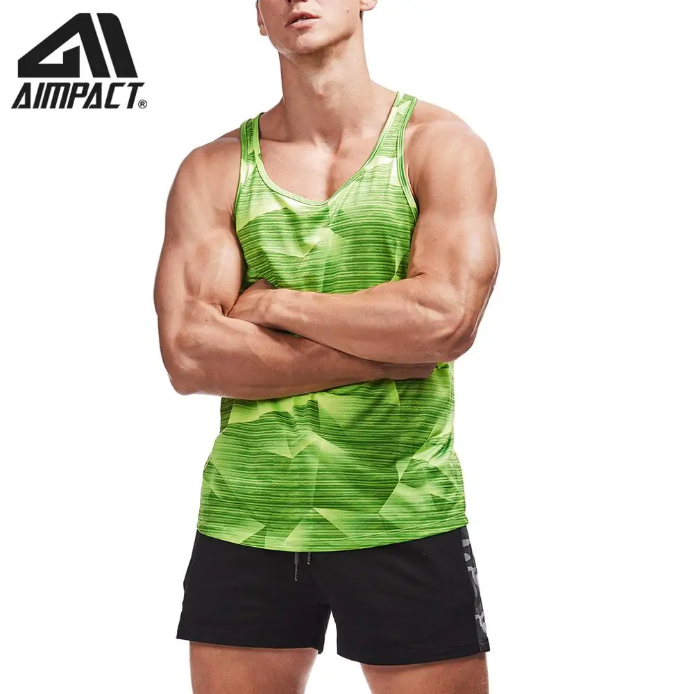 Aimpact Men's Athletic Sports Vest Running Fitness Quick-drying Breathable Undershirt Basketball Training Sleeveless Tank Tops
