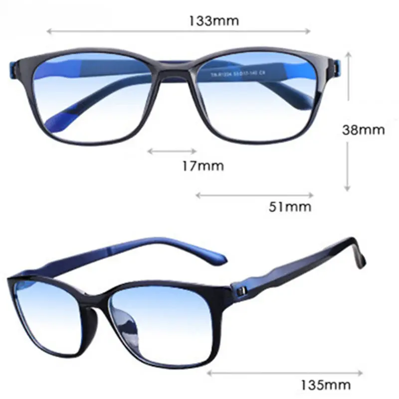 May Flower Anti-blue Ray Computer Glasses TR90 Presbyopic Glasses Frame For Men Reading Glasse Women Grade Glasse Eyeglasses Men