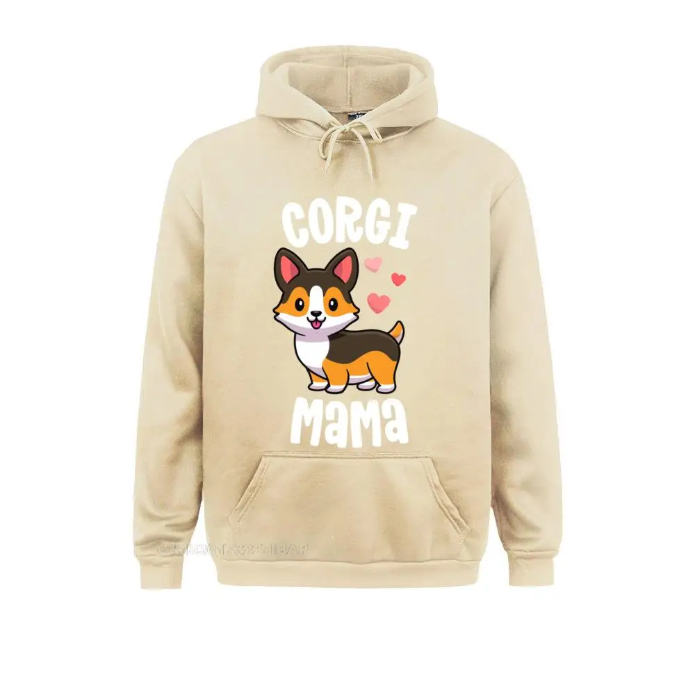 Corgi Mom Shirts For Women Dog Mama Tricolor Corgi Pullover Hoodie England Sweatshirts for Men Hoodies Hip hop Clothes Hip Hop