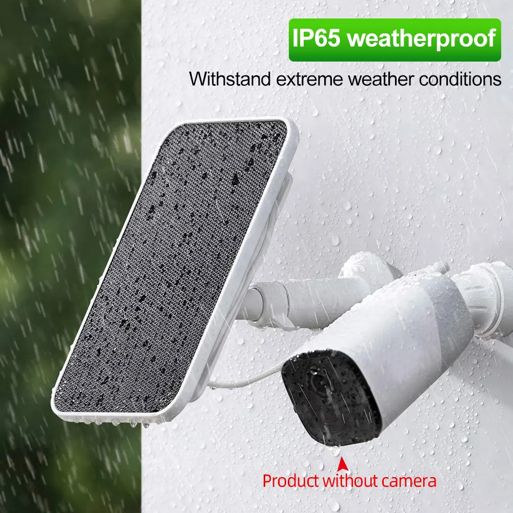 Outdoor Waterproof Solar Panels For Security Home Camera CCTV Monitor Solar Power Charger with 3m Charging Cable panneau solaire