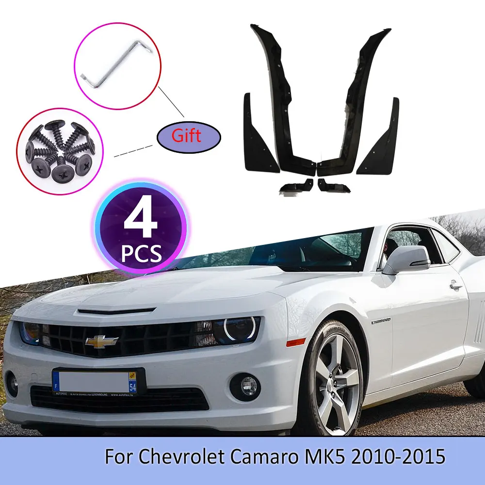 Car Mudguards For Chevrolet Camaro MK5 2010~2015 Cladding Splash Flaps Mudflap Fender Mud Guard Protect Accessories Car Goods