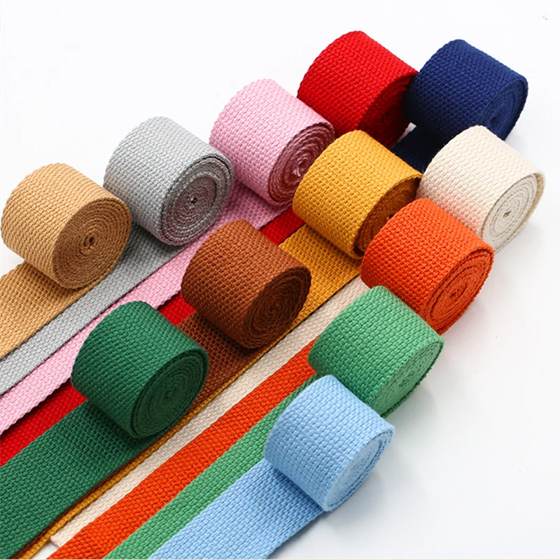 2 yardas/lote 30mm correas de algodón cinta de lona cinta de algodón DIY mochila bolsas de flejado artesanías para cinturón bolsa accesorios para perros
