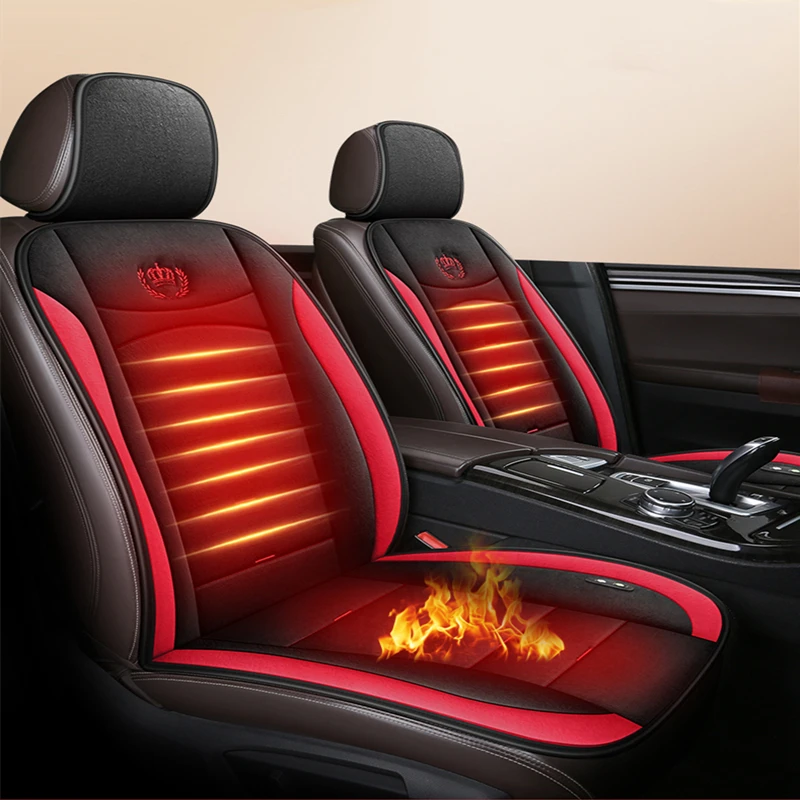 2021 new car heating cushion winter car pad car universal 12V car front row and rear row heating electric hot pad seat cushion c