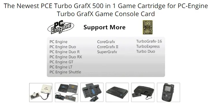 Die Neueste PCE Turbo GrafX 600 in 1 Spiel Patrone für PC-Motor Turbo GrafX Spiel Konsole Karte