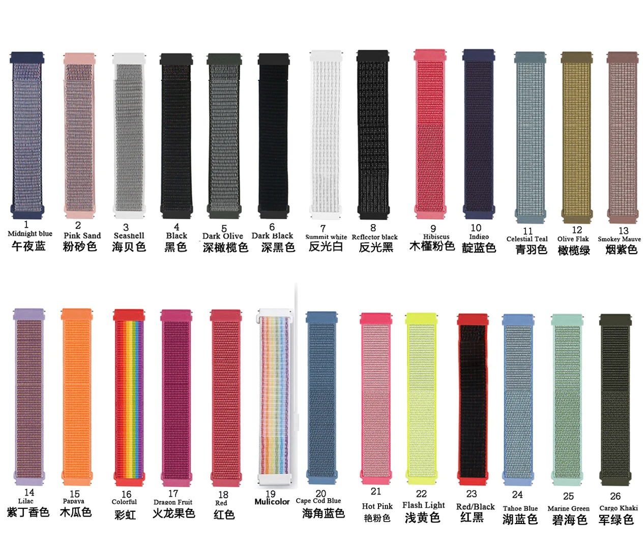 20มม.ห่วงไนลอนทอสำหรับ Xiaomi Huami Amazfit GTS สมาร์ทนาฬิกาสายรัดข้อมือสร้อยข้อมือสำหรับ Amazfit Bip Lite 1S Watchband