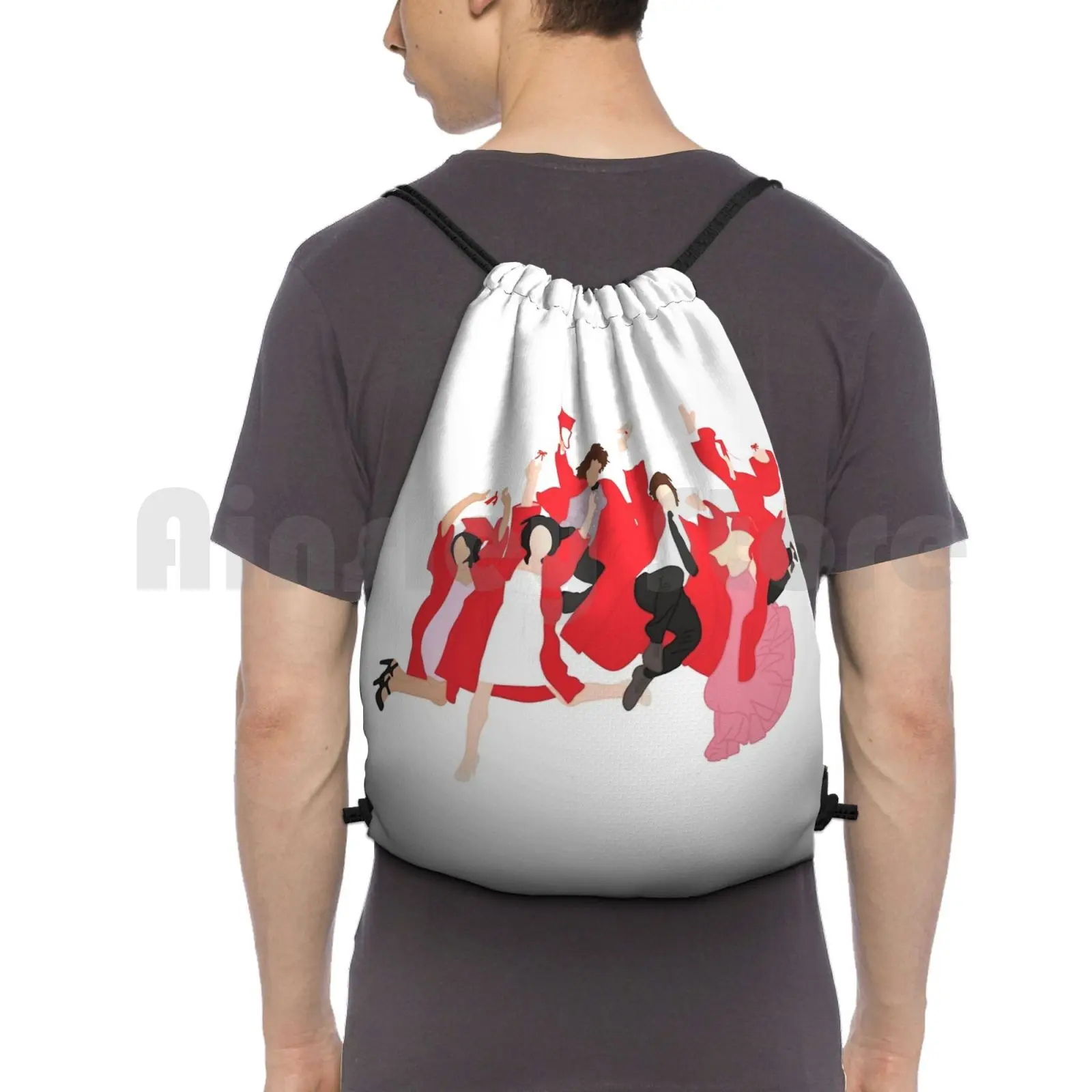 

High School Musical Backpack Drawstring Bag Riding Climbing Gym Bag Musicals Movies Cute High School Musical Movies Zac Efron