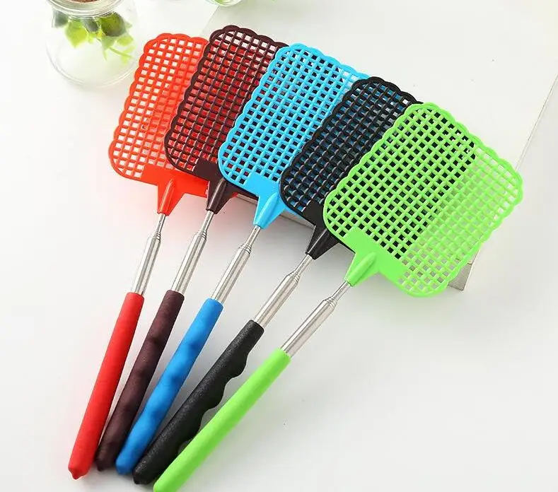 100pcs Great Useful High Quality Extendable Handheld Electronic Mosquito Bug Zapper Fly Swatter Racket Pest Control Tools