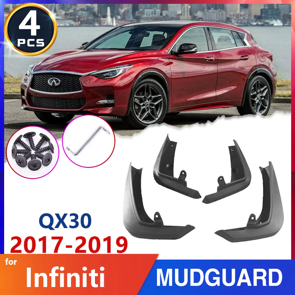 

Шины для легковых автомобилей Fender Брызговики для Infiniti QX30 2017 2018 2019 Брызговик Брызговики Всплеск брызговики Диски Автоаксессуары Товары