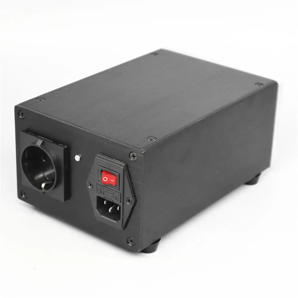Ue 200va toroidal equilibrada isolamento transformador 200w ac isolamento fonte de alimentação processador com 1 tomada da ue
