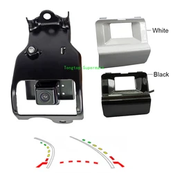 Dynamic Tracks Car Rear view Parking Special Camera for Toyota Land Cruiser Prado On Spare Tire 2014 White and Black