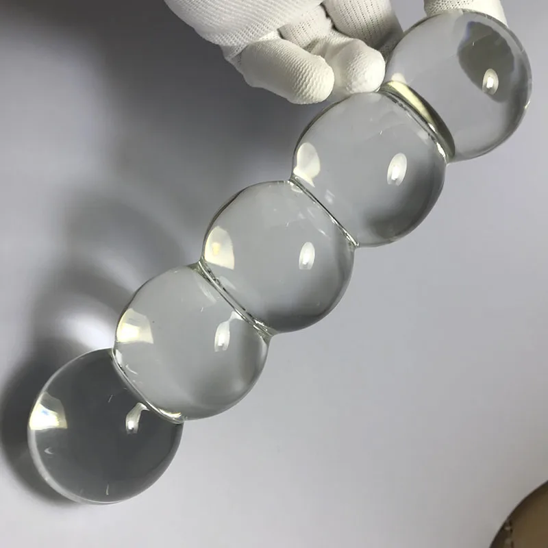 Super Big Anal Balls Glass Butt Plug Anal Beads Glass Double Dildo Anal Plug Dilatador Anal Toys Prostata Massage For Couple