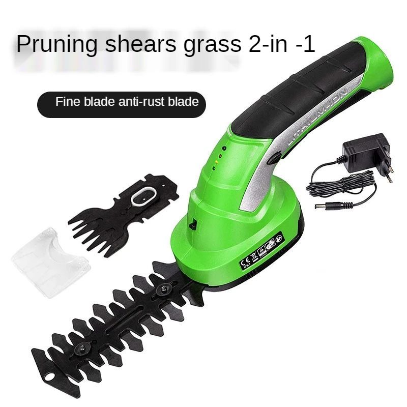 Small Rechargeable Mower, Portable Mower, Domestic Flower Trimmer and Lawn Mower, Multi-Function Hedge Trimmer