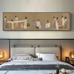 Traditional Chinese Posters and Prints Canvas Painting Exquisite Antique Collection Imitation Landscape Picture Wall Art Picture