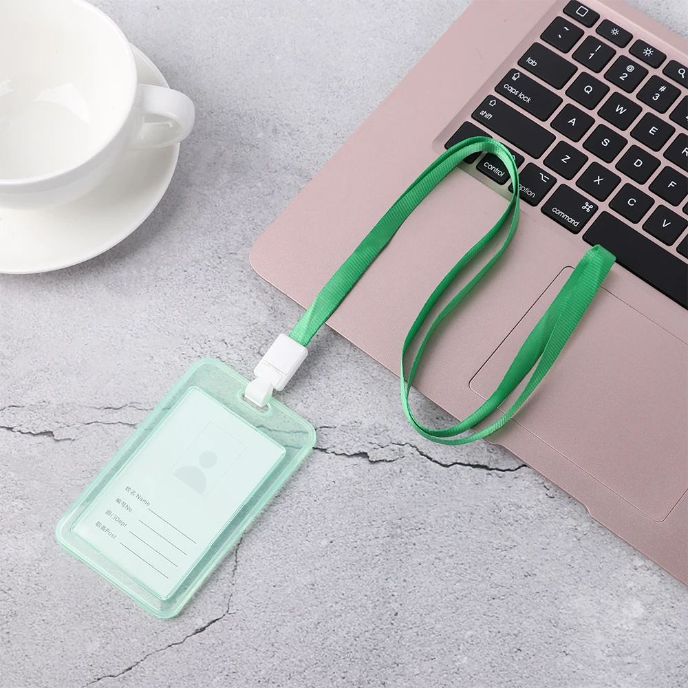 Funda transparente para tarjetas de crédito, Protector de doble cara para tarjetas de identificación, autobús y Banco, unisex, 1 unidad