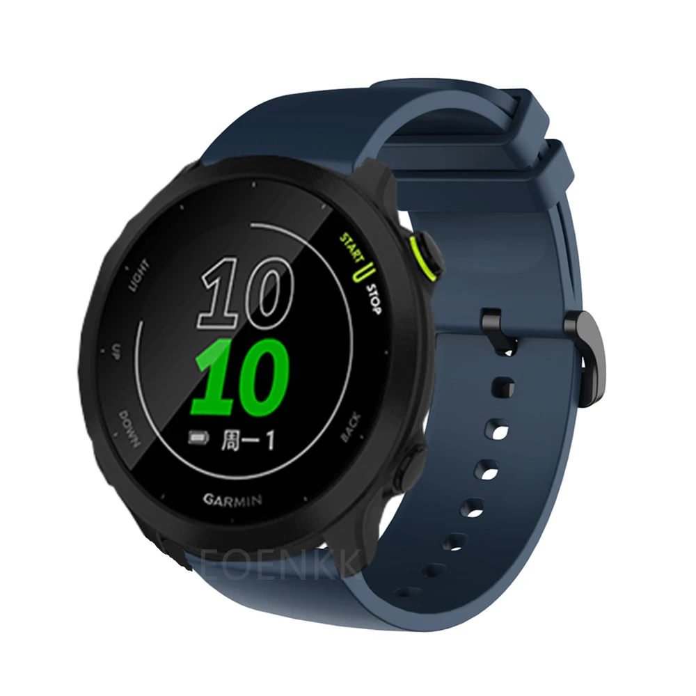 للغارمين Forerunner 245 158 245 متر 645 55 لينة سيليكون حزام الفرقة ل Garmin Venu Vivoactive 3 الذكية سوار رياضي حزام الساعات