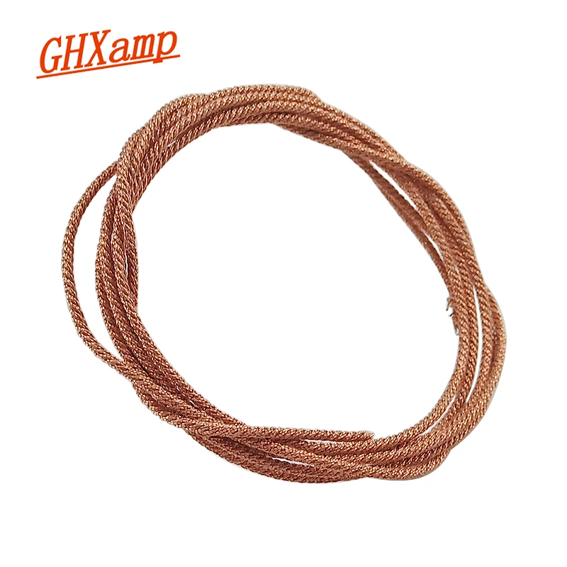 GHXAMP 1 Meter Speaker Lead Wire Braided Copper Wire For 5