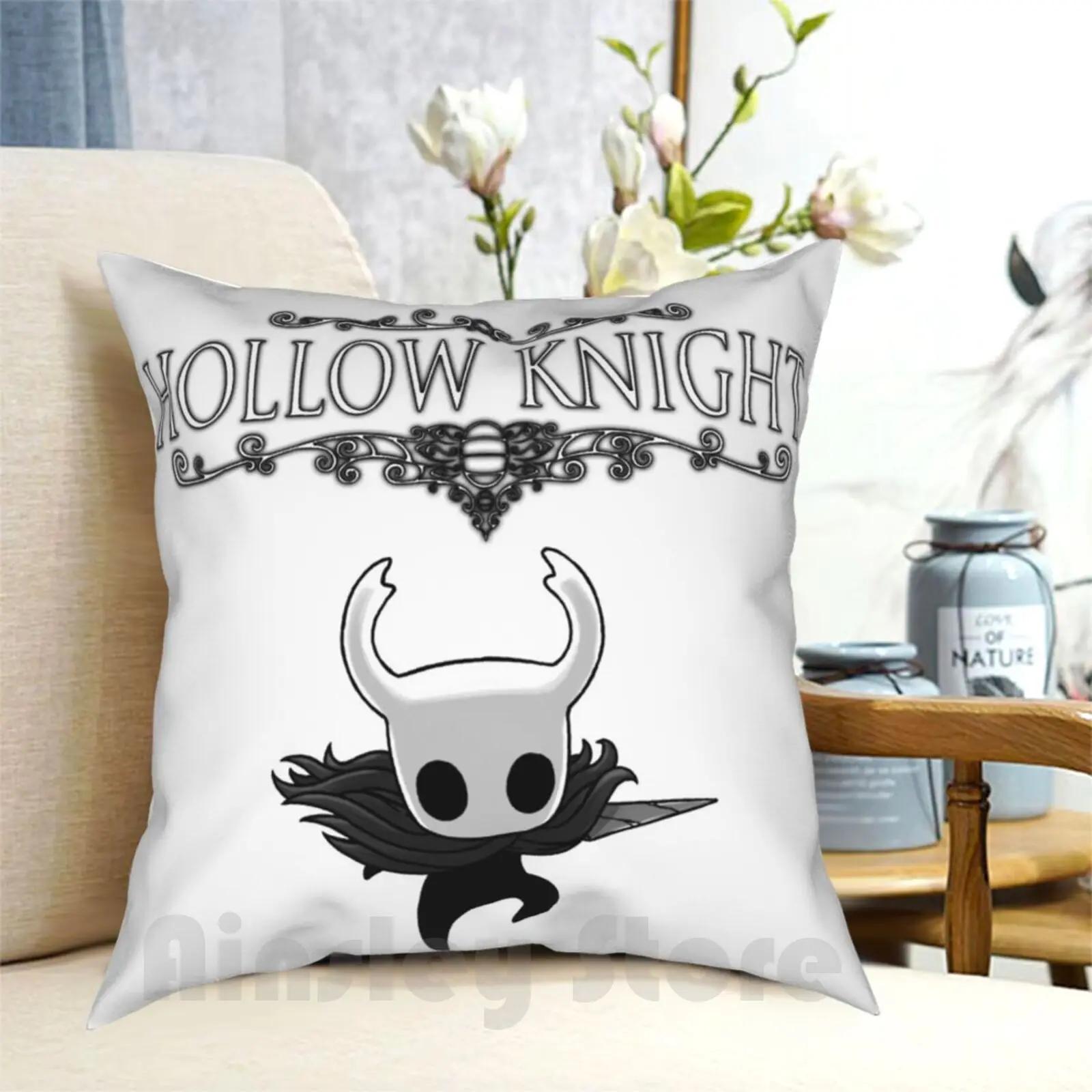 Hollow Knight Pillow Case Printed Home Soft Throw Pillow Hollow Knight Hollow Knight Hornet White King Hallownest