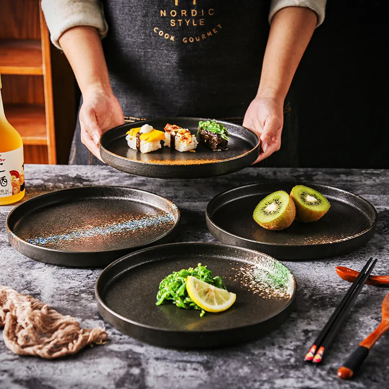 LingAo-Ceramic Steak Plate, Noodle Plate, Restaurant, Hotel, Home