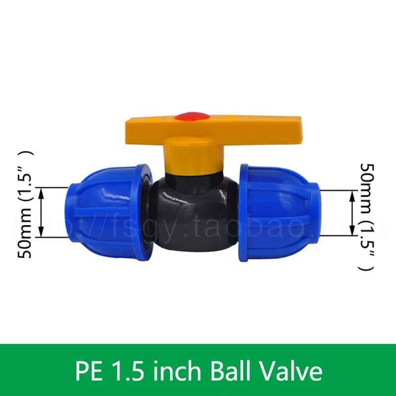 

1pcs PE Connector Pipe Fittings 20MM 25MM 32MM Water Tube Direct 1/2" 3/4" 1" Thread Quick Connect Live Joint