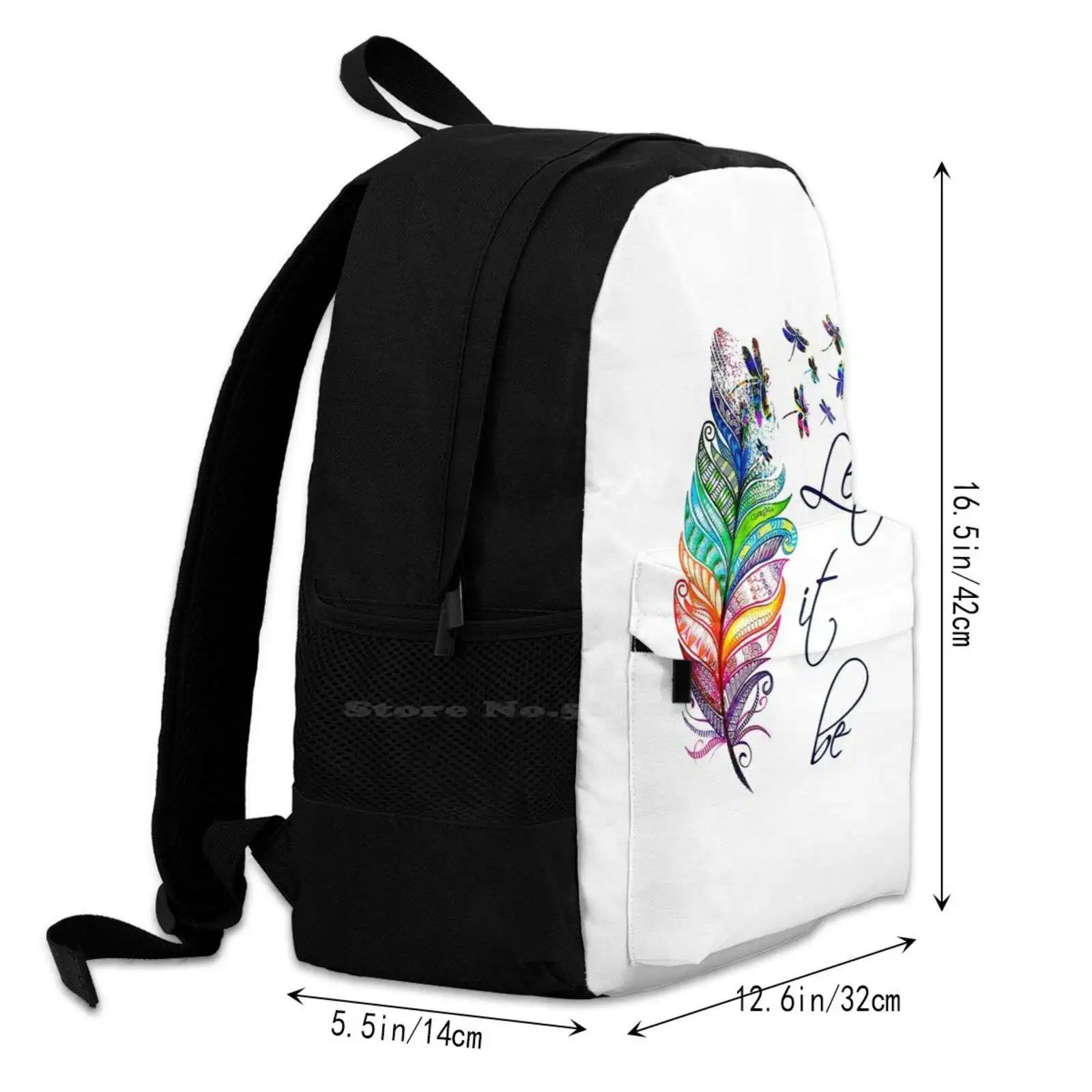 Dragonflies Graphic 3d Print Design Backpack Casual Bag Dragonflies Graphic