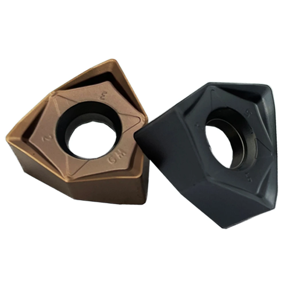 Imagem -06 - Double-sided Hexagonal 90 Graus Right Angle Fast Feed Mfwn Wnmu Carbide Inserções Inserções de Ferro Fundido Fresagem Cutter 10p Wnmu080608