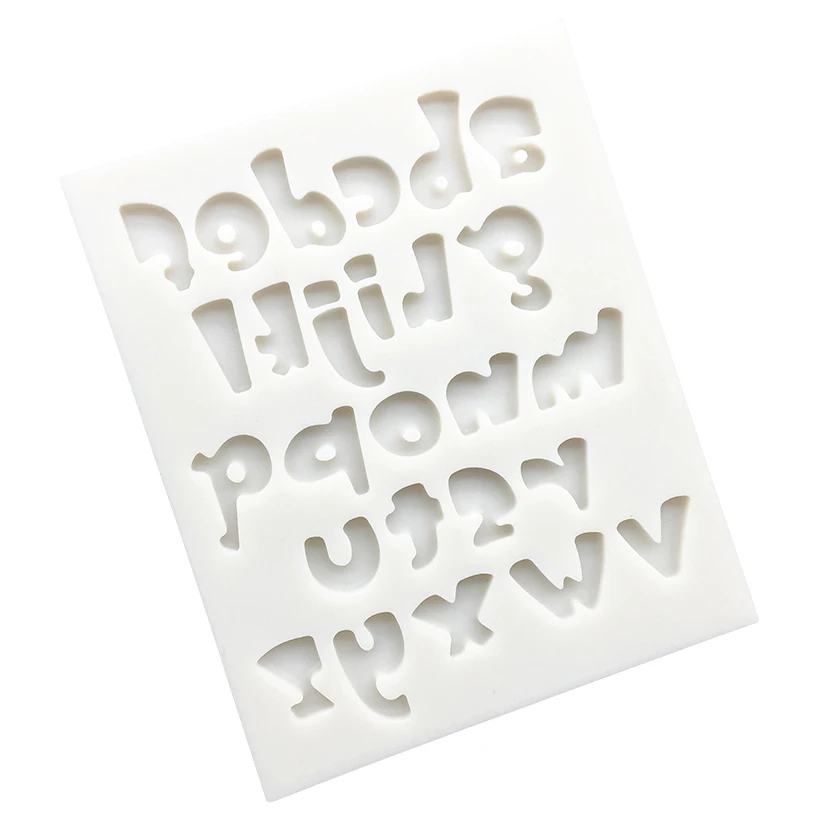 Lowercase Letters Silicone Sugarcraft Cupcake Baking Mold Fondant Cake Decorating Tools