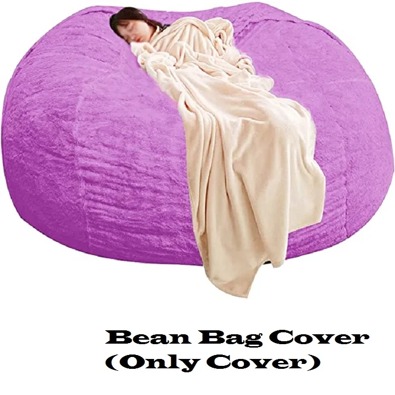 

6-7FT Bean Bag Chair Cover Of The Chat Durable Comfortable Bean Bag Sofas Set Living Room Furniture Without Filling Lazy seat