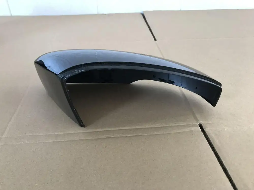 Car door wing mirror cover for VW POLO 2009-2017 WHITE / BLACK PAINTED