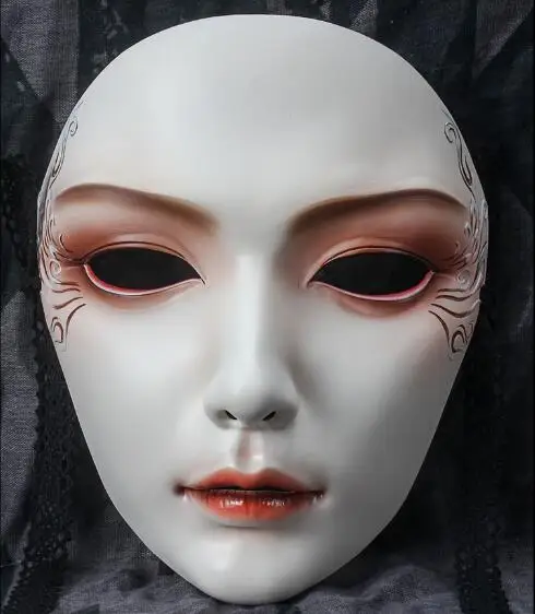 Chinese Mask Oriental Face Women Beautiful Tradition Party Stage