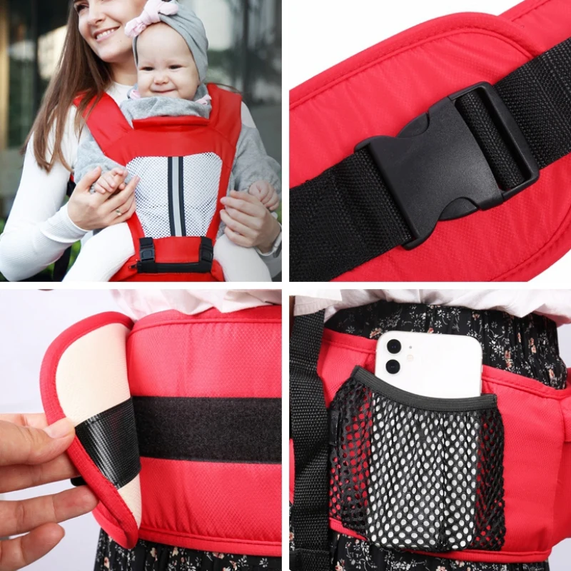 Four Seasons Children Multifunctional Breathable Shoulder Front Hold Baby Carrier Baby Waist Stool Maternal 0-3Y