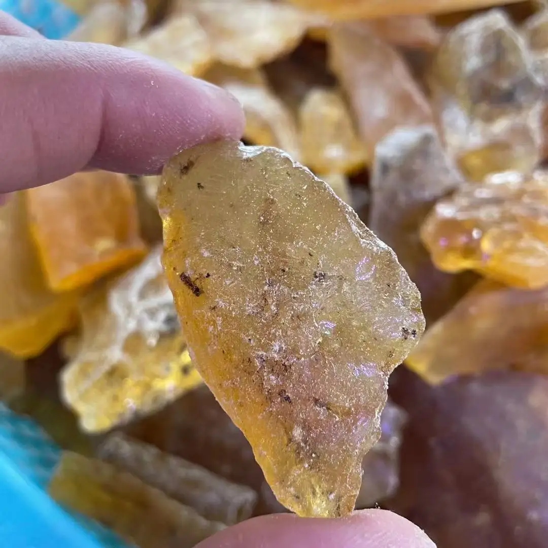 20-200g Natural Baltic Amber Loose Gemstone Rough Raw Stone Natural Resin Mineral Specimens