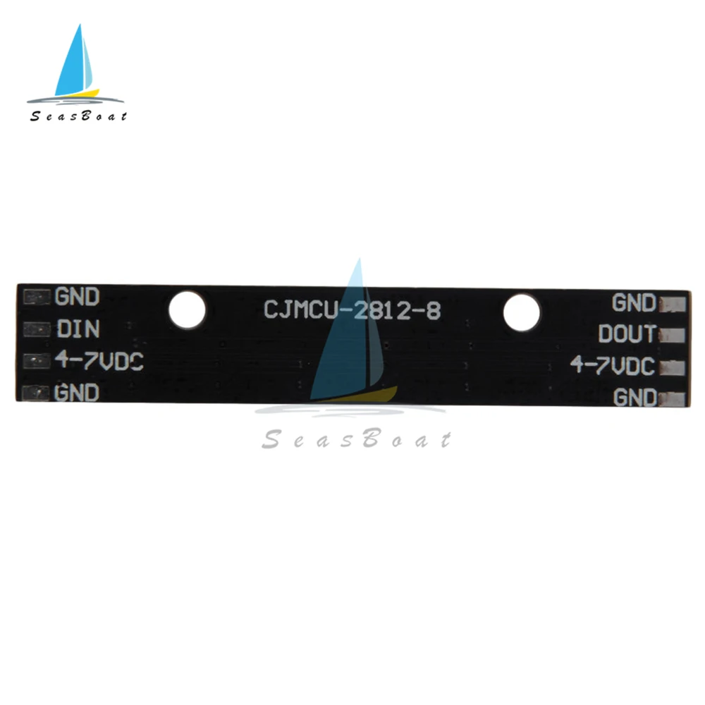 8 bit 8 canali WS2812 5050 RGB LED Lights scheda di sviluppo integrata a colori a colori nero/bianco