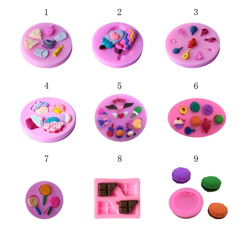 Macaron Eat Mold  Silicone Mold Deco Sweets Mold Resin  Polymer Clay Jewelry Charms  Mold