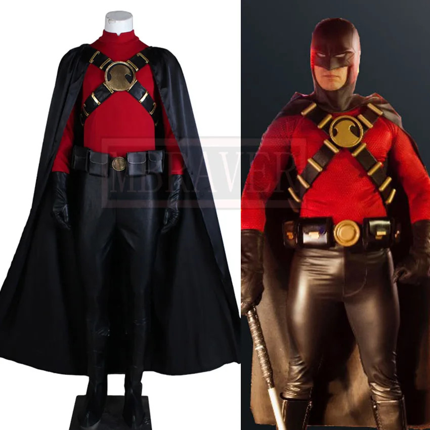 Arkham City Red Robin Cos Cosplay Costume Party Christmas Halloween Custom Made Any Size