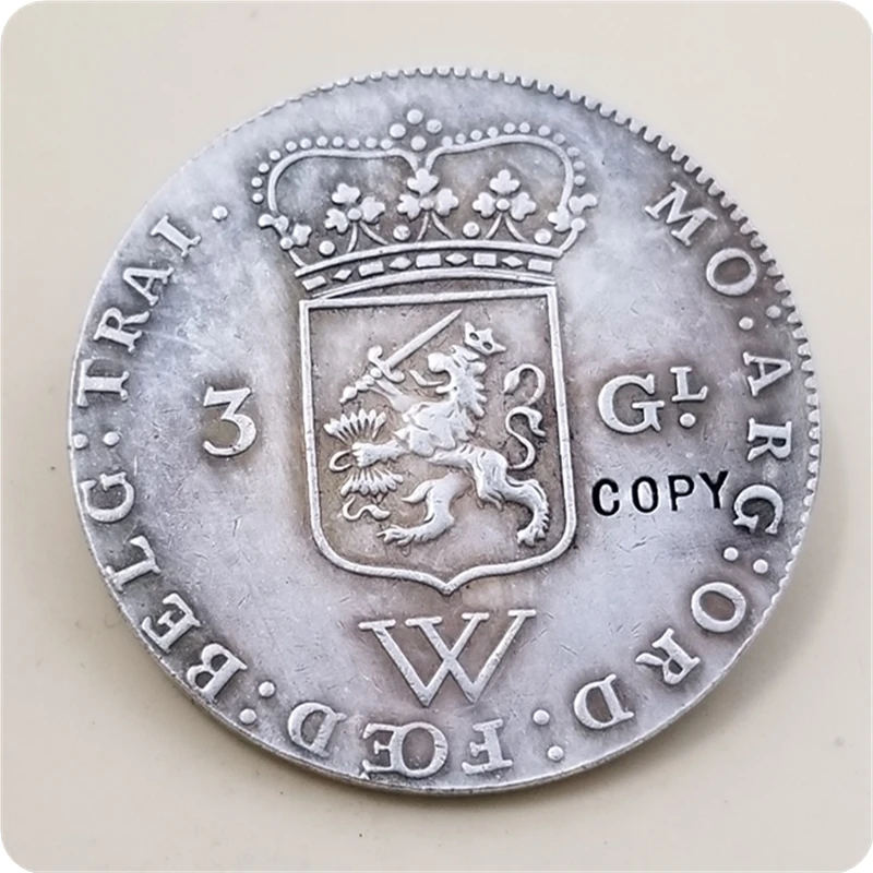 1794 Dutch Republic 3 Guilder  COPY COIN