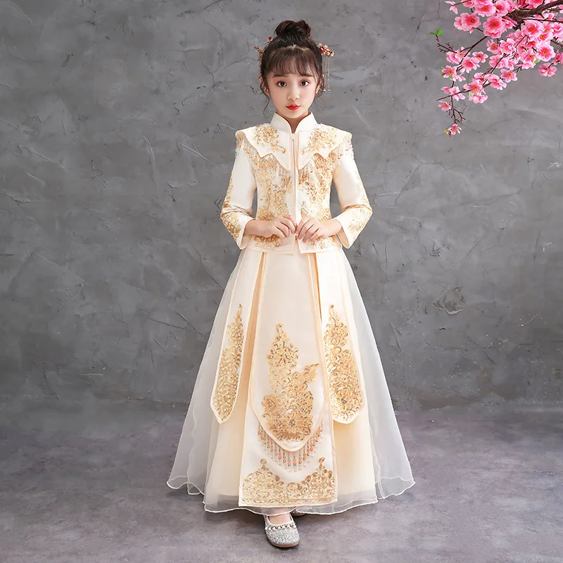 

Autumn And Winter Girls Hanfu Dress Thickened Warm Birthday Wedding Party Dress Evening Dress Chinese Style Role Play Adult Gift