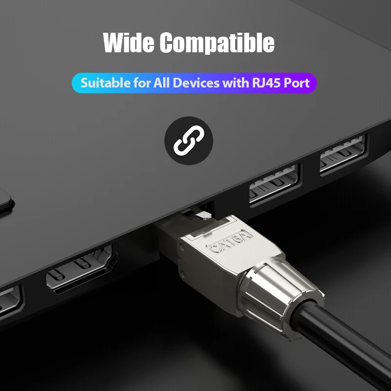 ZoeRax RJ45 Cat8 Cat7 Cat6A-Steckverbinder, werkzeuglose, wiederverwendbare Ethernet-Abschlussstecker, Internetstecker, schnelle Feldinstallation – Detail 7