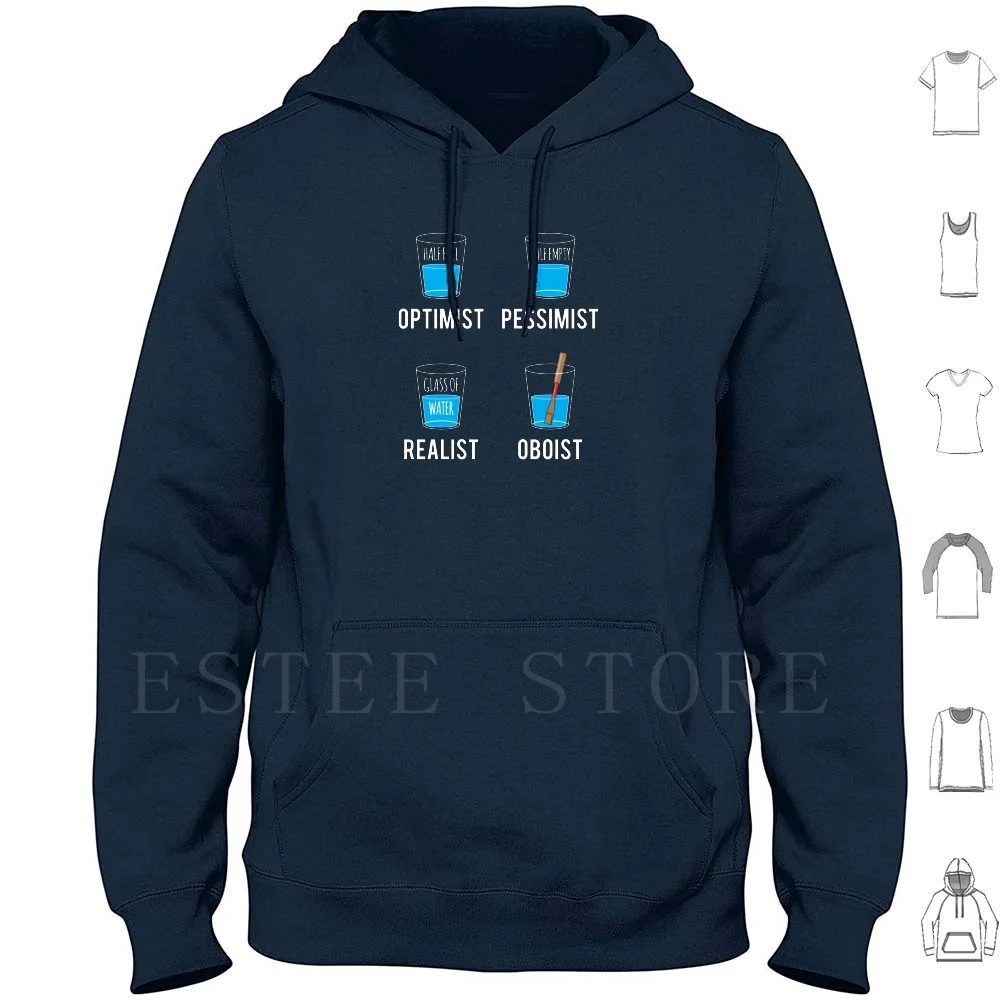 Optimiste Pessimiste réaliste hautbois musicien cadeau sweats à capuche théâtre opération opticien Pessimiste réaliste hautboïde hautbois