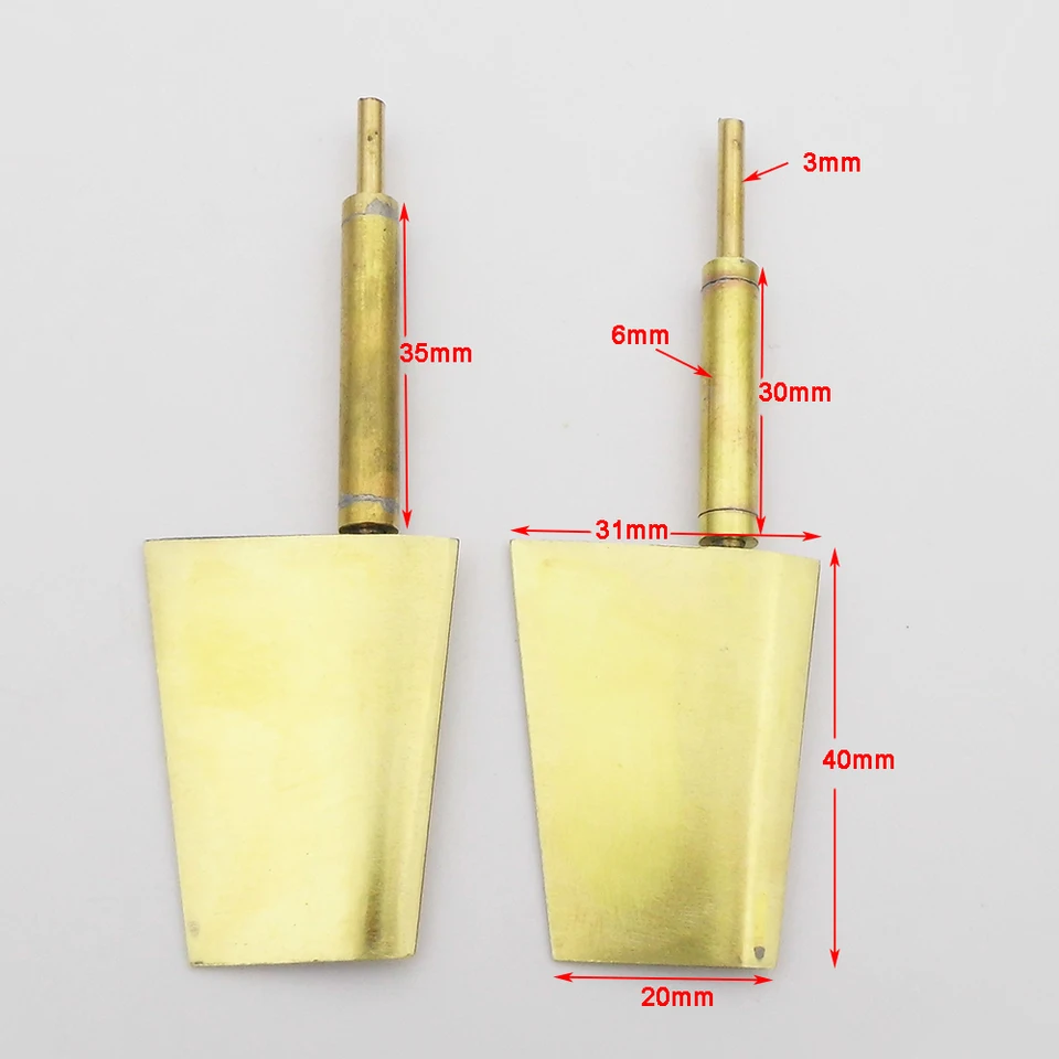 Pièces de bateau RC 6230 Long gouvernail en laiton pour bateau civil modèle 25/30/35/40/45/50 mm (couvercle de gouvernail B 50 mm