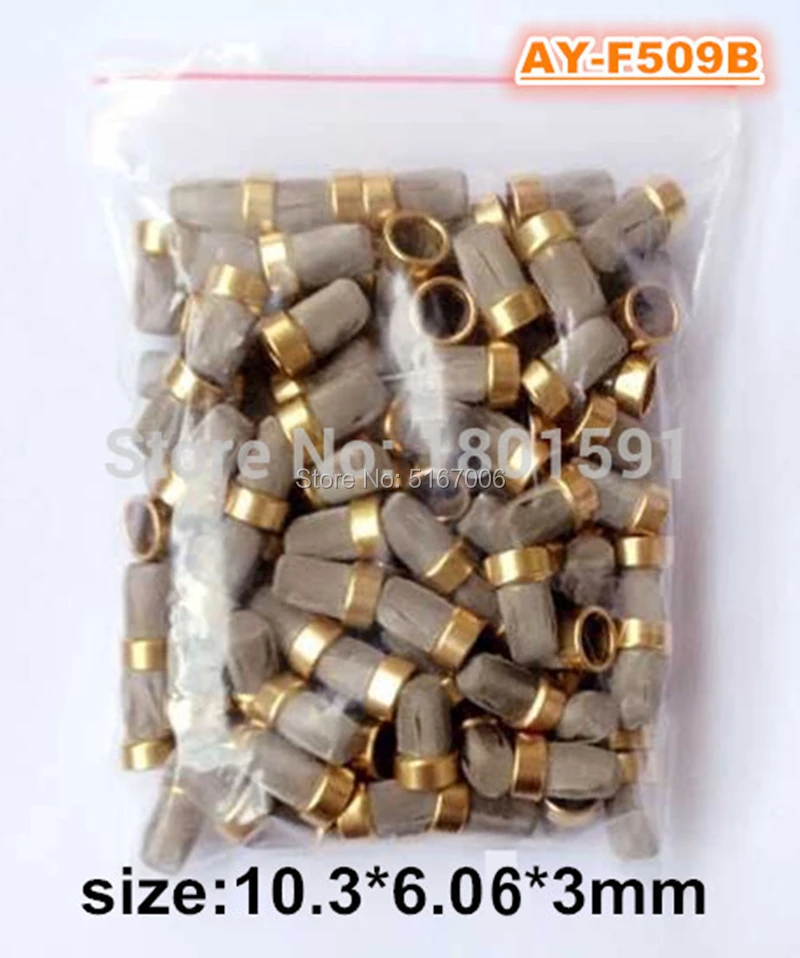 Hot Sale 100pieces  Metal Basket Micro Filter 10.3*6.06*3mm for Fuel Injector Repair Kits  (AY-F509B)